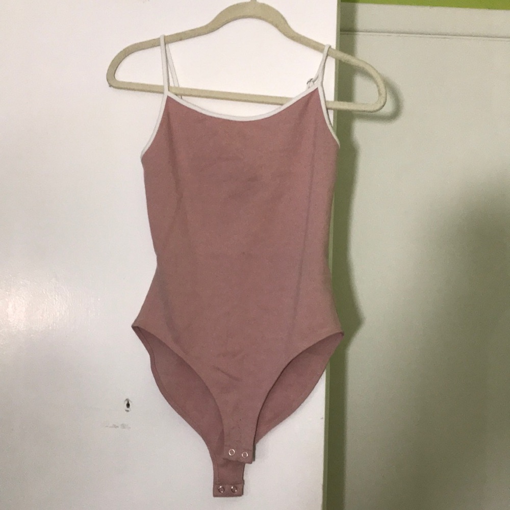 Muted blush pink bodysuit